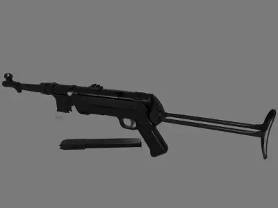 Submachine Gun 3D model buy