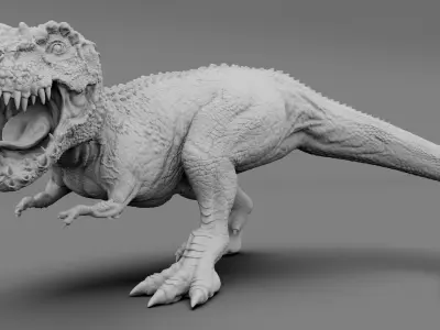dinosaur Tyrannosaurus Rex 3d model Low-poly 3D model