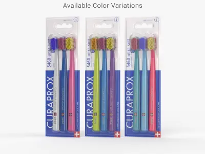 Toothbrush Curaprox CS 5460 Trio 3D model