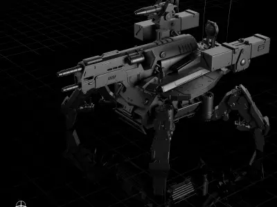 Firewalker MBT-700 Low-poly 3D model