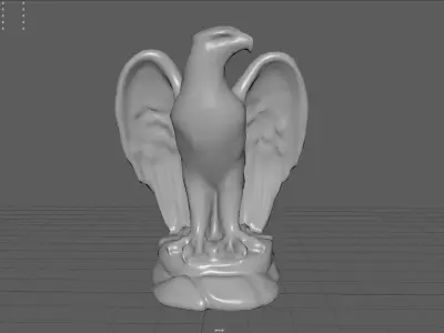 Eagle Statue Low-poly 3D model purchase