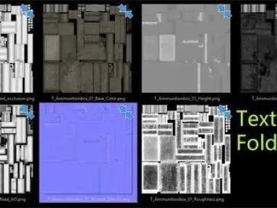 Wooden ammunition box -  Game-Ready Low-poly 3D model