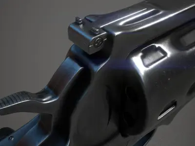 Revolver 357 magnum 3D model