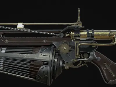 Van Helsing Crossbow Low-poly 3D model