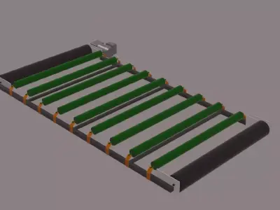 Conveyor belt 3D model 6
