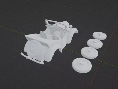 kurogane type 95 4x4  ww2 3D print model