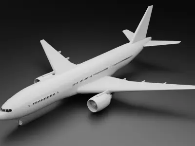 Boeing 777-200ER 3D model purchase