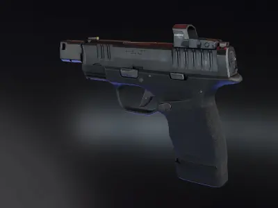 Springfield Hellcat RDP Low-poly 3D model