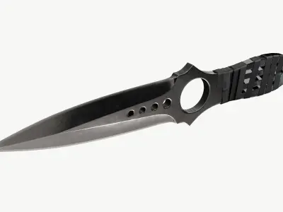Skeleton Knifes Set 3D model