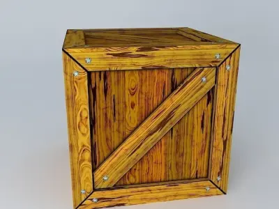 Wood Crate 3D model
