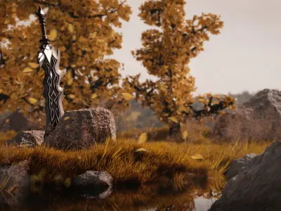 Scifi Sword 3D model