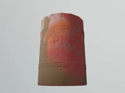 Barell Low-poly 3D model