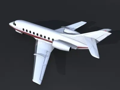 Dassault Falcon 30 business jet 3D model