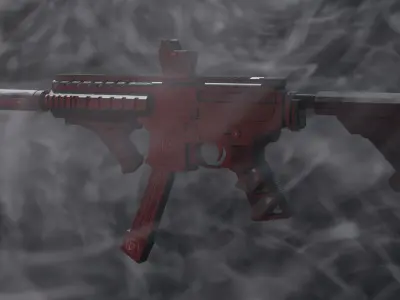 SIG MPX Low-poly 3D model