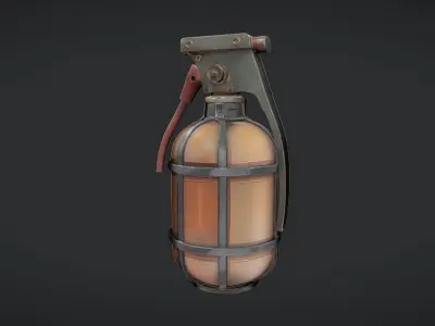 military hand grenade 3D model buy