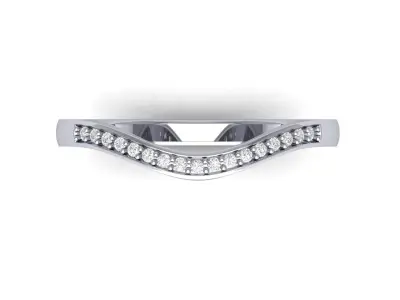 Wedding Ring 3D print model 58