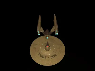 Star Ship Free low-poly 3D model