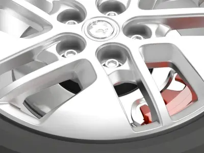 Vauxhall Vivaro wheel 2015 3D model
