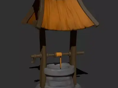 Old Well Low-poly 3D model
