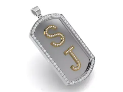 SJ Military Pendant 3213 3D print model