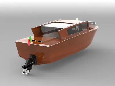 9 m Venetian Taxi  3D model