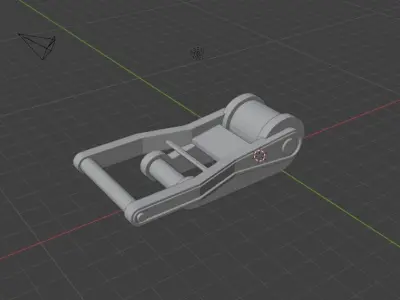 Ratchet strap mechanism 3D printing for scale models 72 35 scale Free 3D print model