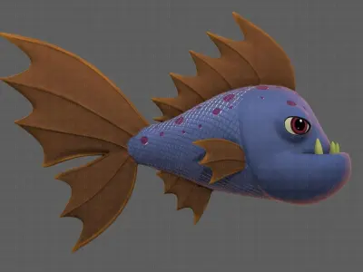 Fish V09 Low-poly 3D model