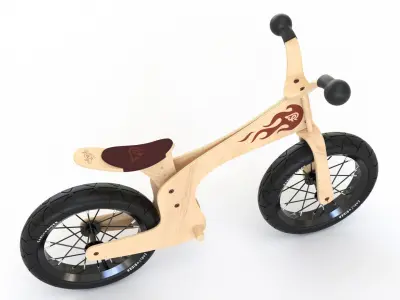 Early Rider Bicycle 3D model