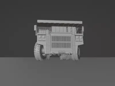 COAL MINING DUMP TRUCK 3D model