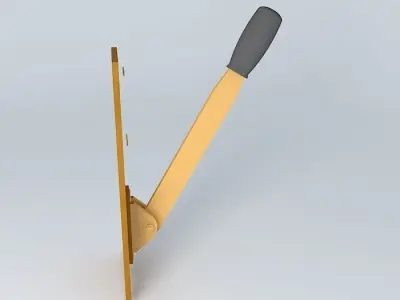 Electric Knife Switch old style switch Free 3D model