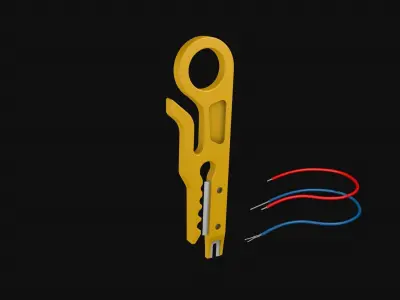 Mini Portable Wire Cutter Pocket Tool 3D model