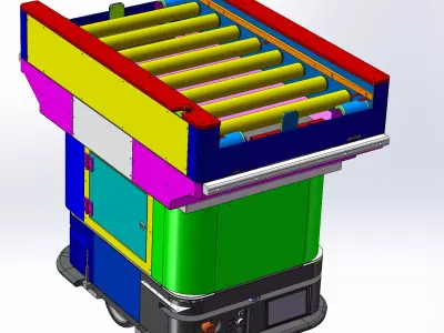 AGV line transfer vehicle 3D model