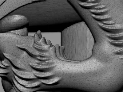 Goat Ring 3D print model
