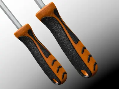 Chaves de Fenda e Philips - Screwdriver Low-poly 3D model