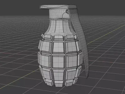 Hand grenade  Free 3D model purchase