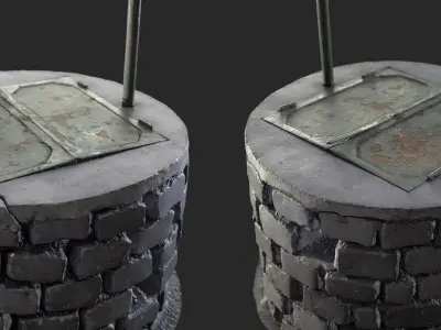 Village Well 01 - Stonelake3D Low-poly 3D model