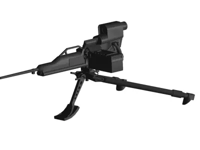 heavy machine gun 3D model