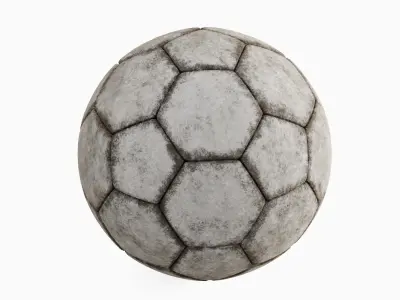 Dirty Soccer Ball 02 3D model