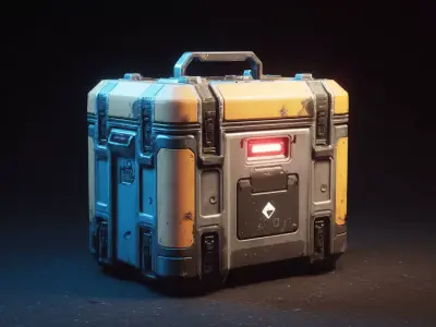 Free Stylized Crates Lowpoly Set Free low-poly 3D model