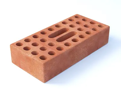 High Quality Perforated Brick Free 3D model