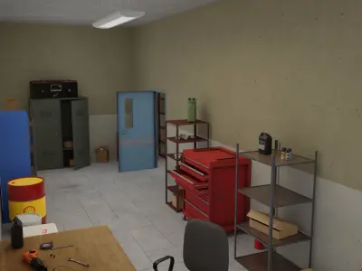 Electrician Workshop Pack Low-poly 3D model