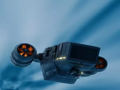 Scifi Star Wars Ship 3D model