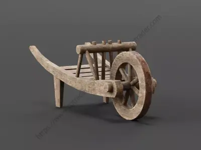 Wheelbarrow Free 3D model purchase