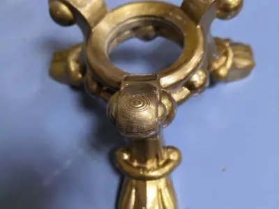 stand brass candle holder from late century 3D print model