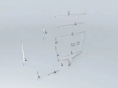 Spt 10, boat frame Free 3D model