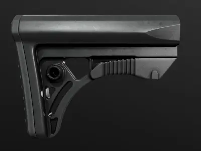 Leapers UTG PRO Model 4 Ops S3 AR15 Collapsible Buttstock Low-poly 3D model