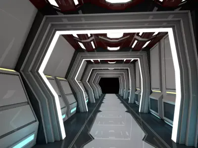 Sci Fi Corridor 3D model purchase