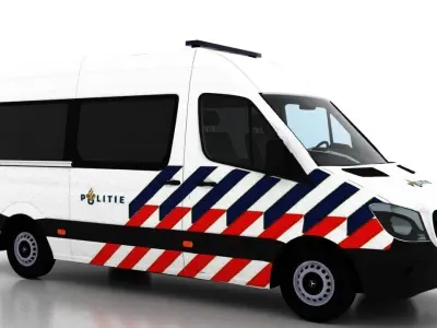Mercedes Benz Sprinter L2H2 2015 Netherlands Police Passenger 3D model