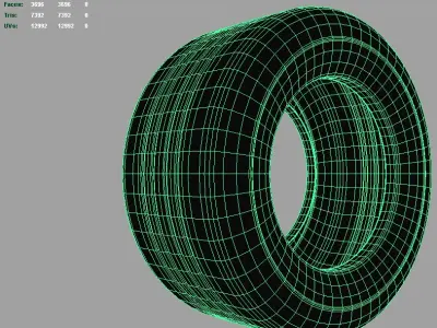 MuscleCar Sport tire 3D model