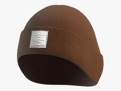  Workwear Knit Beanie Hat Brown 